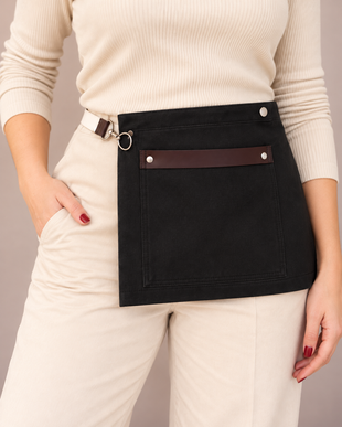 SAMOS Waist Apron with Pocket black